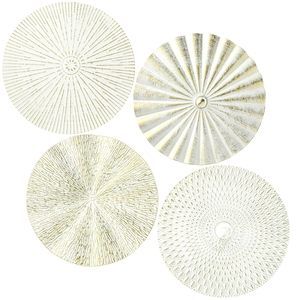 4 Pcs 12 Inch Metal Wall Art Decor Sunburst Hanging Metal Artwork Decor Wall😛